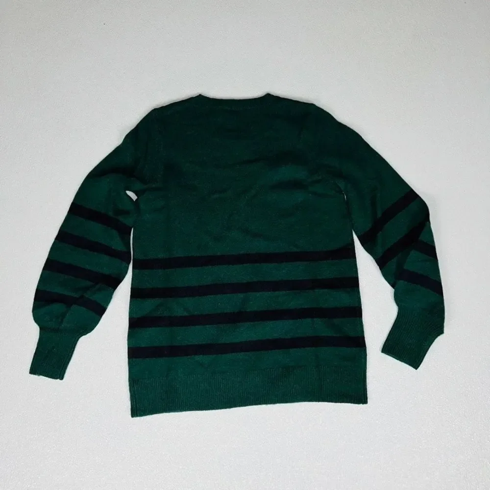 Michael Kors Womens Striped Pullover Sweater Green Size S NWT - Picture 8 of 11